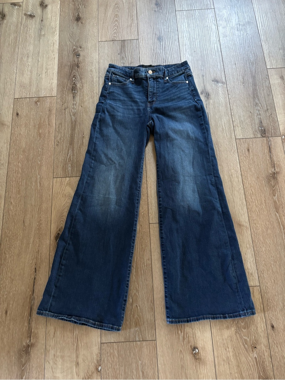 White House Black Market Dark Blue Wide Leg Jeans